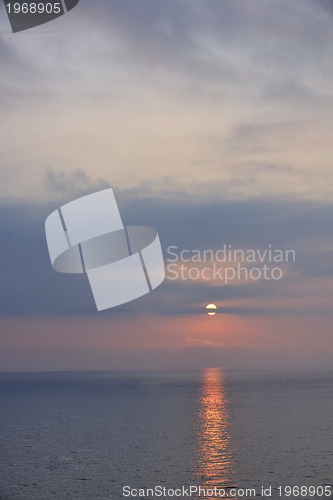 Image of beach sunset