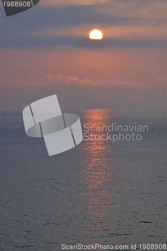 Image of beach sunset