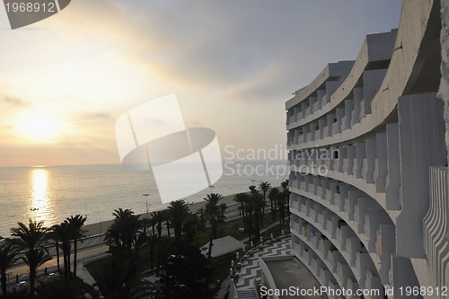 Image of beach sunset