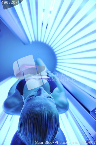 Image of beauty and spa solarium treatment