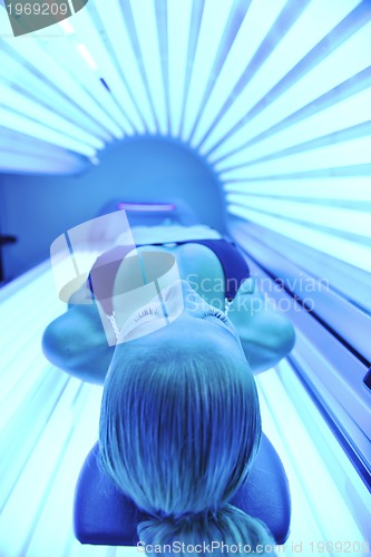 Image of beauty and spa solarium treatment