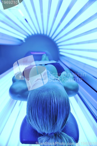 Image of beauty and spa solarium treatment