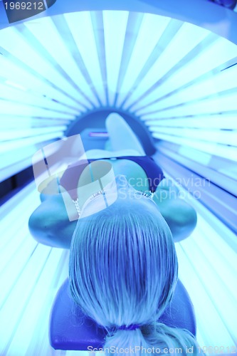 Image of beauty and spa solarium treatment