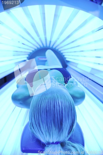 Image of beauty and spa solarium treatment