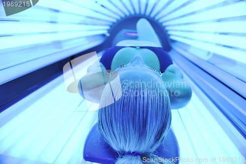 Image of beauty and spa solarium treatment