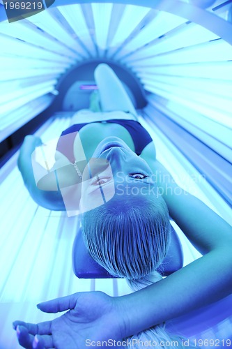 Image of beauty and spa solarium treatment