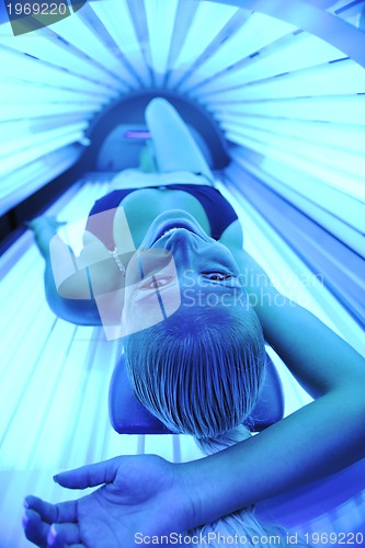 Image of beauty and spa solarium treatment