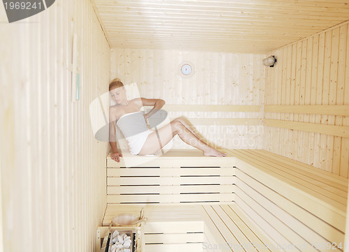 Image of spa and wellness treatment at sauna