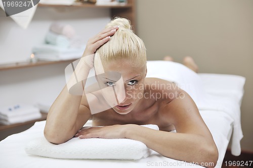 Image of woman back massage treatment