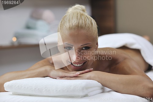 Image of woman back massage treatment