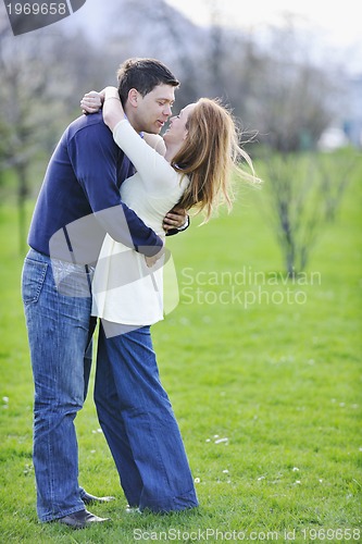 Image of happy couple outdoor