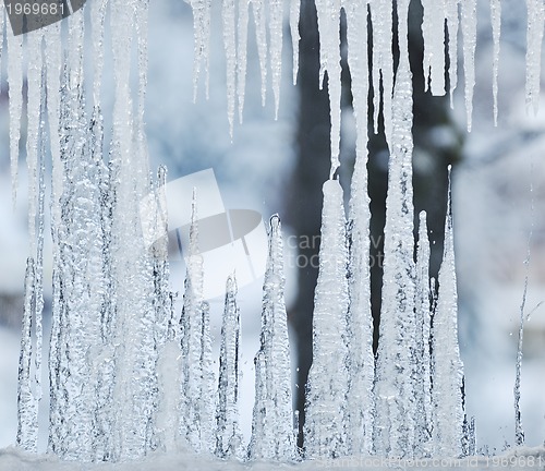 Image of ice on window