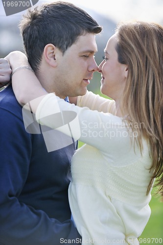 Image of happy couple outdoor