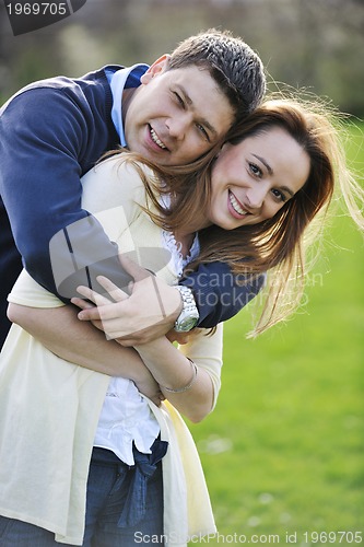 Image of happy couple outdoor