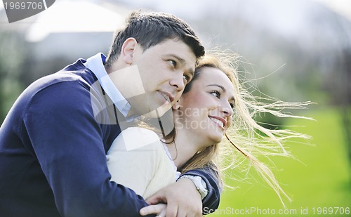 Image of happy couple outdoor