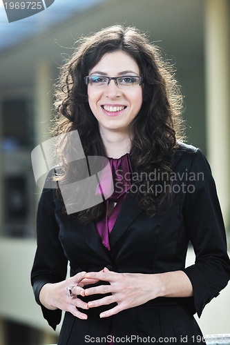 Image of student girl portrait at university campus 