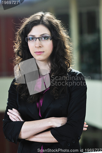 Image of student girl portrait at university campus 