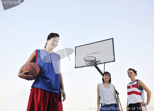 Image of woman basketball