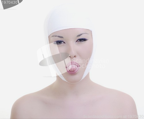 Image of woman face surgery
