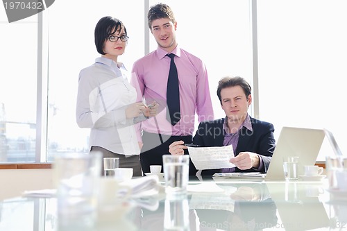 Image of group of business people at meeting