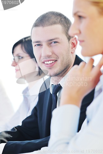 Image of group of business people at meeting