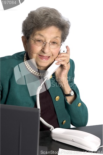 Image of senior woman on phone