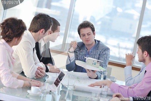 Image of architect business team on meeting