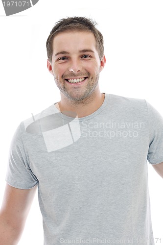 Image of healthy fit young man islated on white background