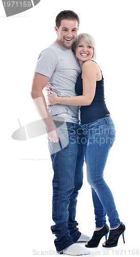 Image of young couple isolated on white backround