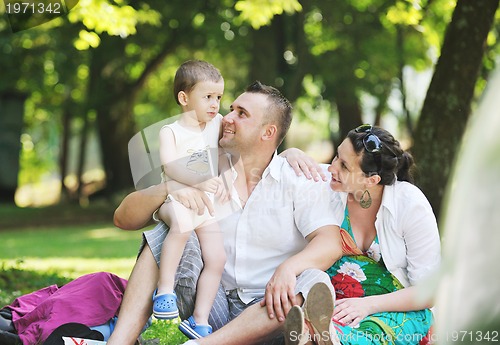 Image of Family at park relaxing and have fun
