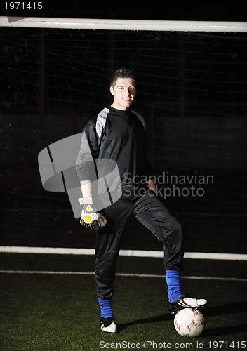 Image of soccer   goal keeper