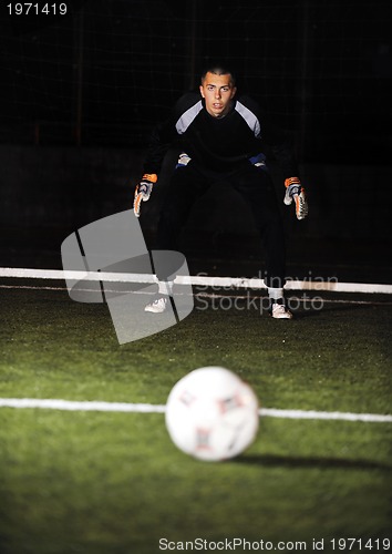 Image of soccer   goal keeper