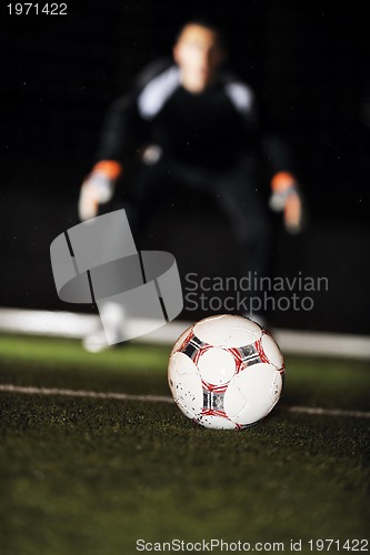 Image of soccer   goal keeper