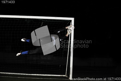 Image of soccer   goal keeper