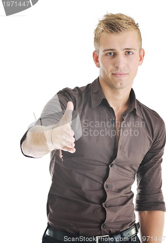 Image of businessman isolated