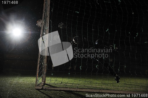 Image of soccer   goal keeper