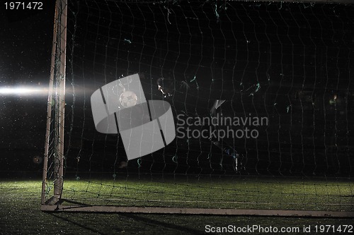 Image of soccer   goal keeper