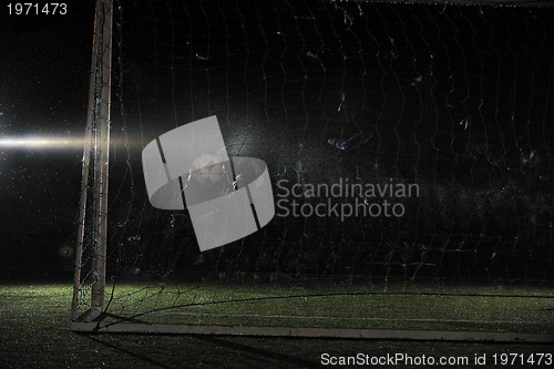 Image of soccer   goal keeper