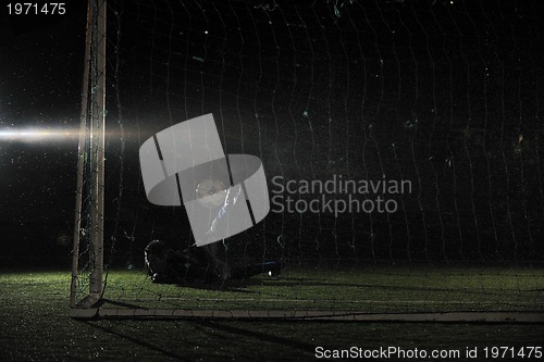 Image of soccer   goal keeper