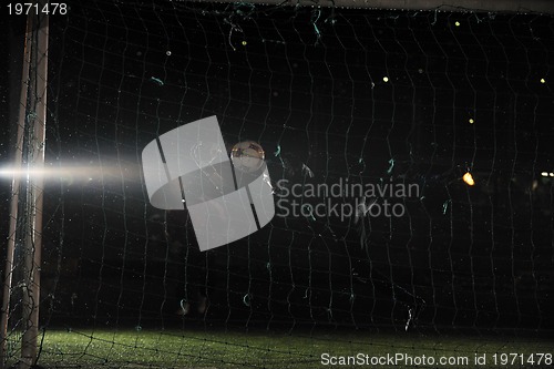 Image of soccer   goal keeper