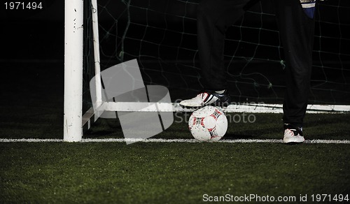 Image of soccer   goal keeper