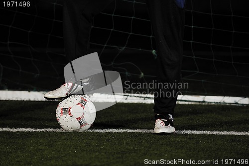 Image of soccer   goal keeper