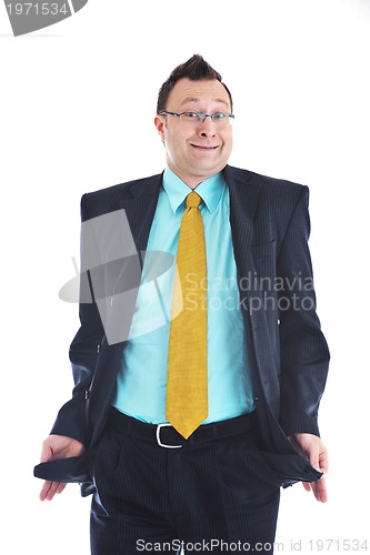 Image of businessman isolated pocket