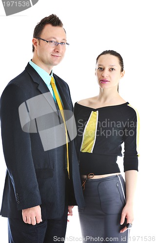 Image of one young businessman isolated