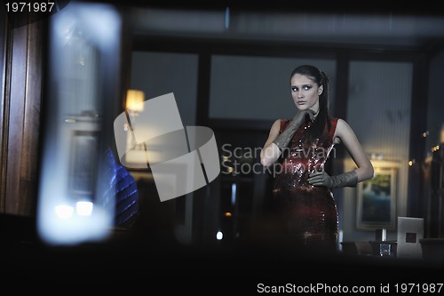 Image of woman nightlife fashion