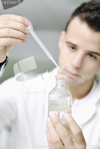 Image of young scientist in lab