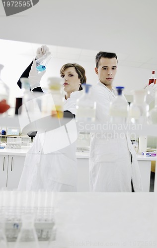 Image of students couple in lab