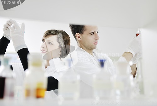 Image of students couple in lab