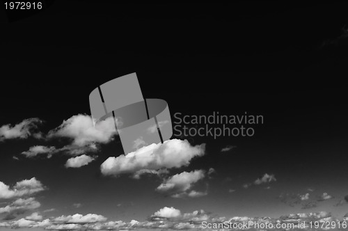 Image of blue sky with white clouds