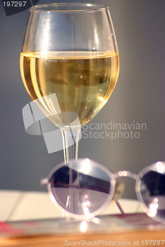 Image of relax with a glass off wine